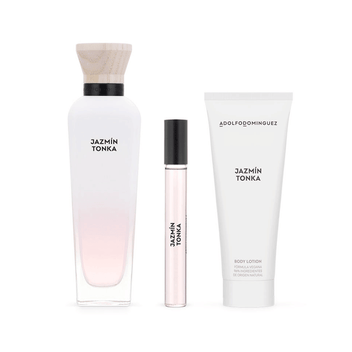 Adolfo Dominguez Kit Jazmín Tonka Eau de Parfum Feminino + Creme Corporal + Miniatura Imagem principal do produto