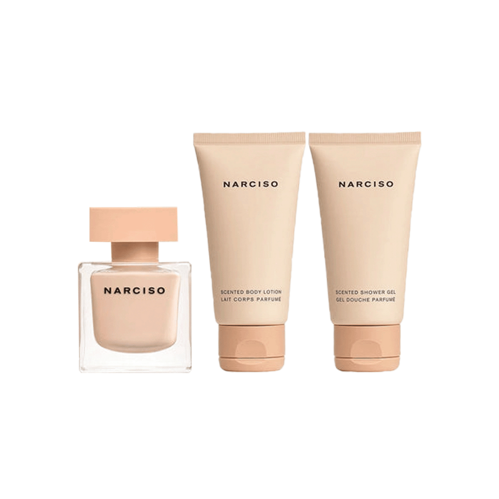 Narciso Rodriguez Kit Poudrée Eau de Parfum 50ml + Body Lotion 50ml + Shower Gel 50ml Feminino