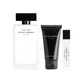 Narciso Rodriguez Kit For Her Pure Musc Eau de Parfum Feminino + Body Lotion + Travel Size Imagem principal do produto