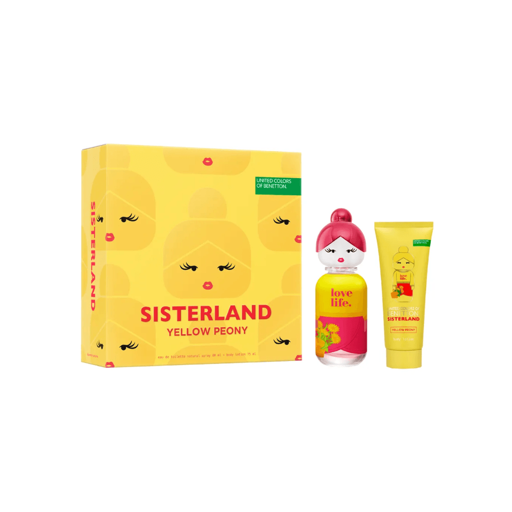 Benetton Kit Sisterland Yellow Eau de Toilette Feminino + Body Lotion