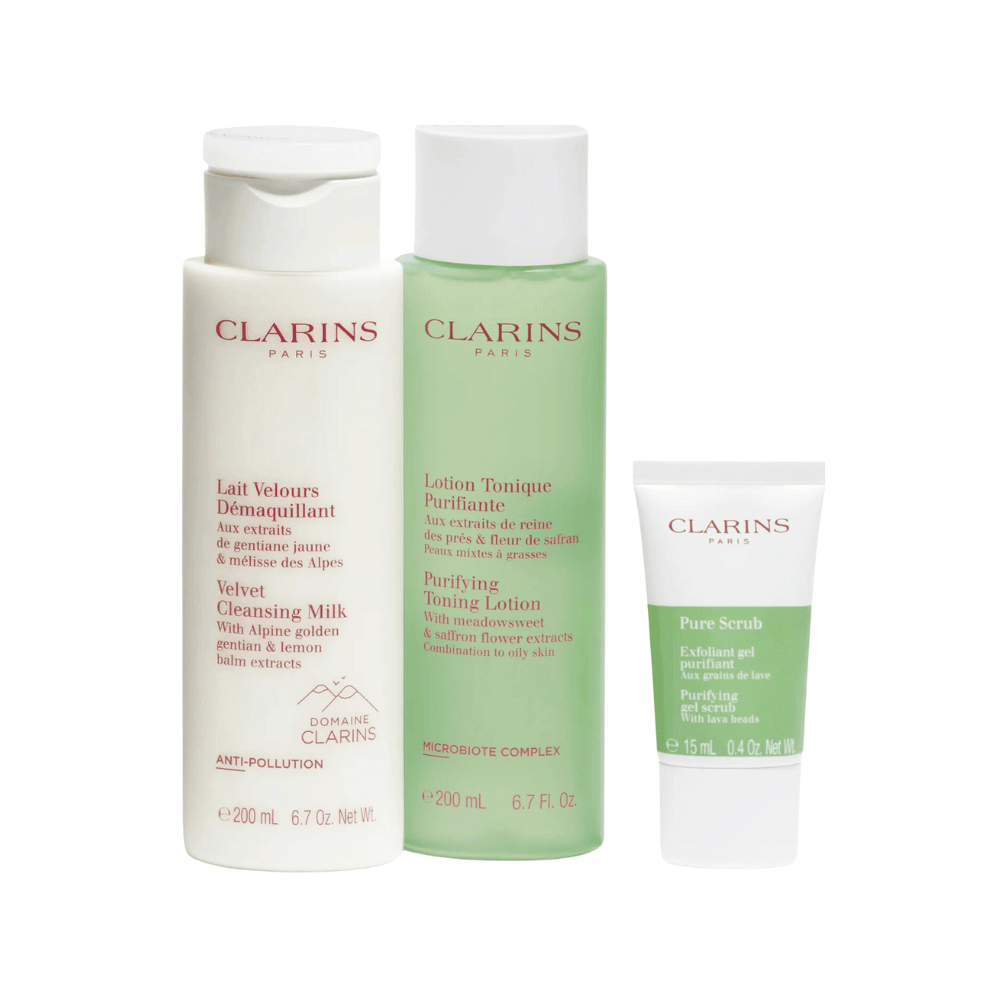 Clarins Kit Limpeza de Pele Cleansing Essentials - Pele Oleosa