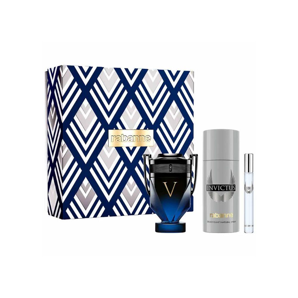 Paco Rabanne Kit Invictus Victory Elixir + Desodorante + Travel Size