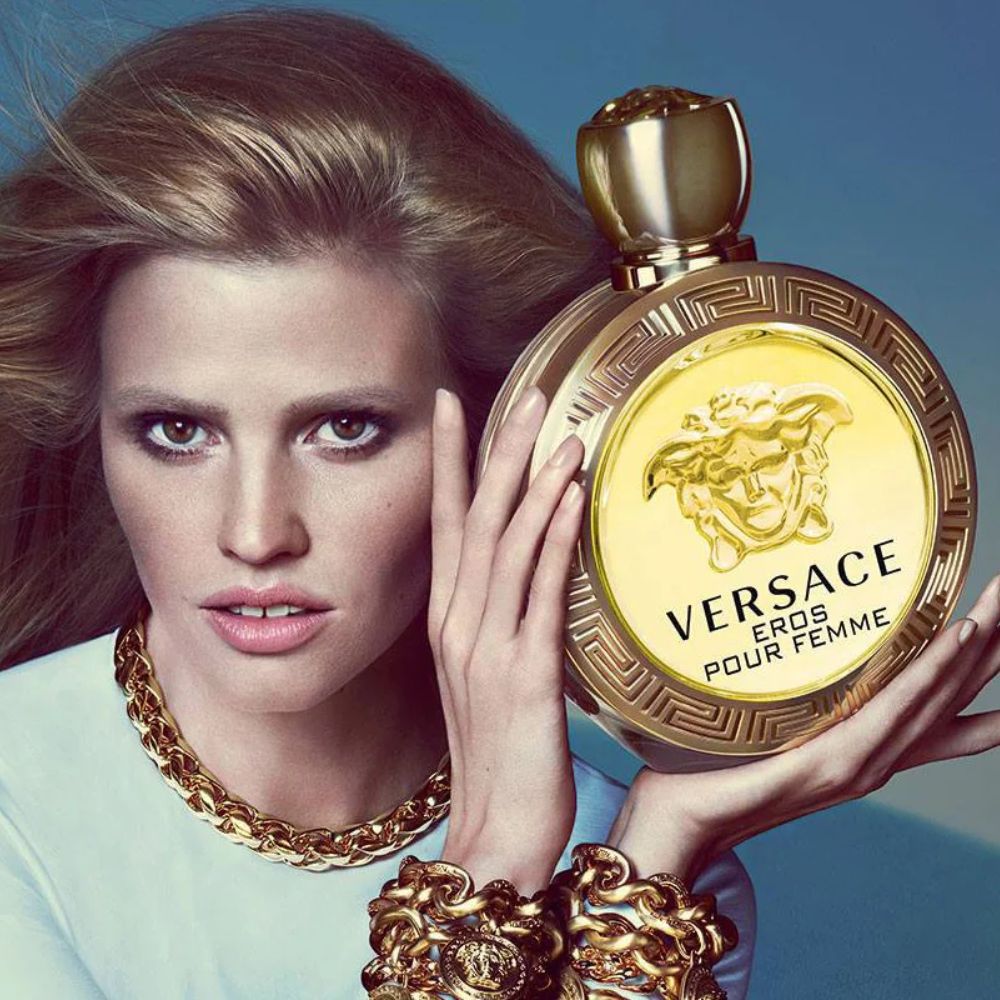 Versace Kit Eros Pour Femme Eau de Parfum Feminino + Body Lotion + Shower Gel + Miniatura