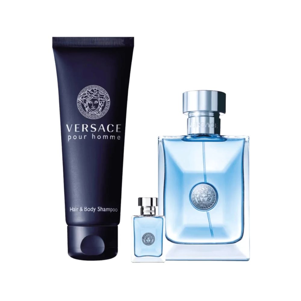 Versace Kit Pour Homme Eau de Toilette Masculino + Shower Gel + Miniatura