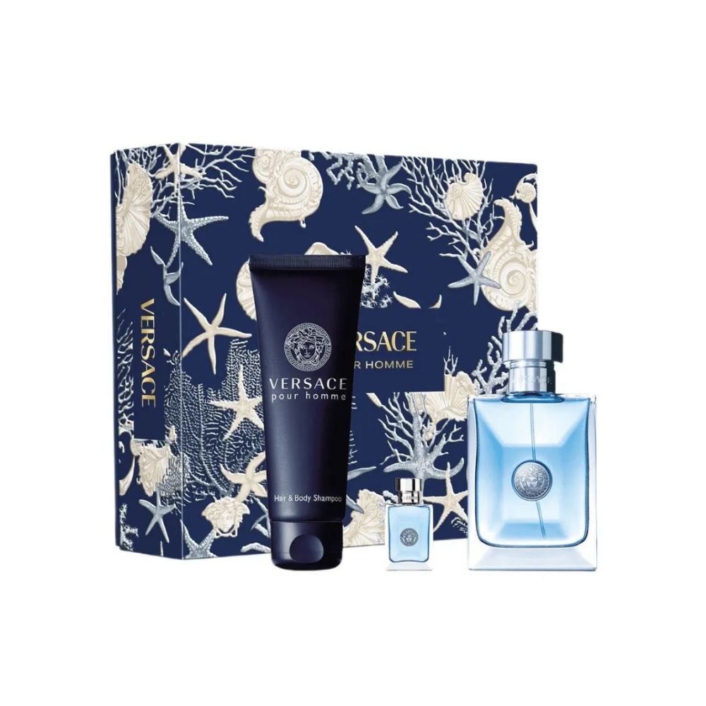 Versace Kit Pour Homme Eau de Toilette Masculino + Shower Gel + Miniatura