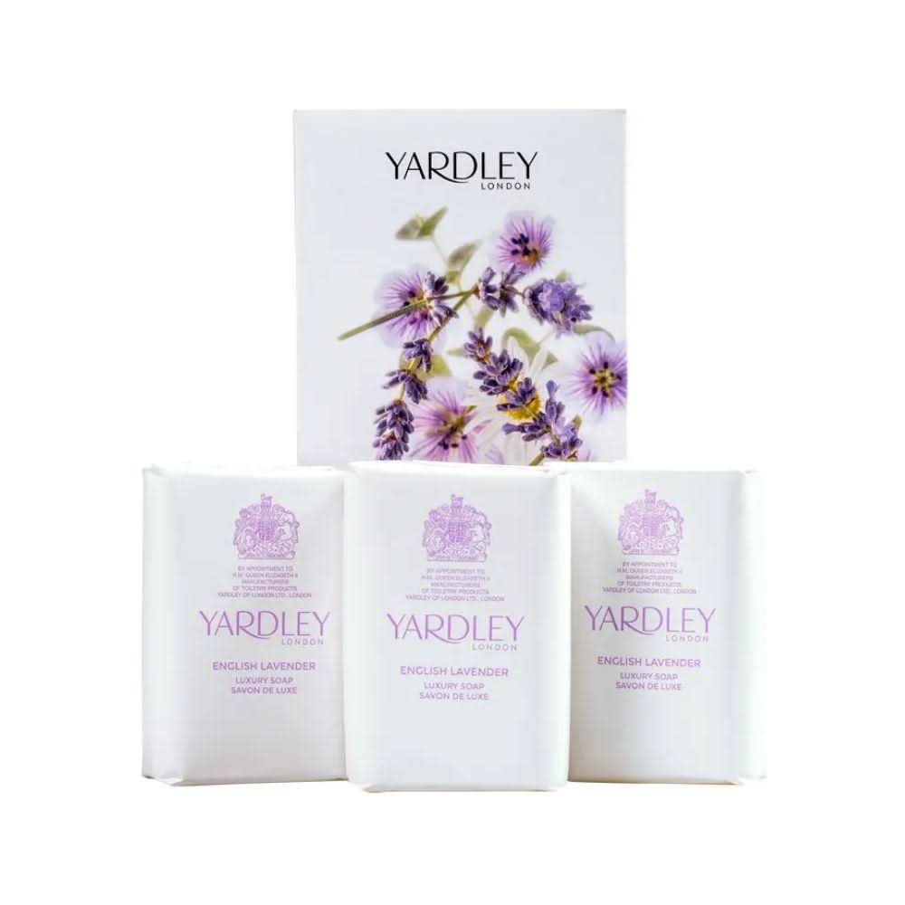 Yardley English Lavender Sabonete de Luxo Caixa com 3