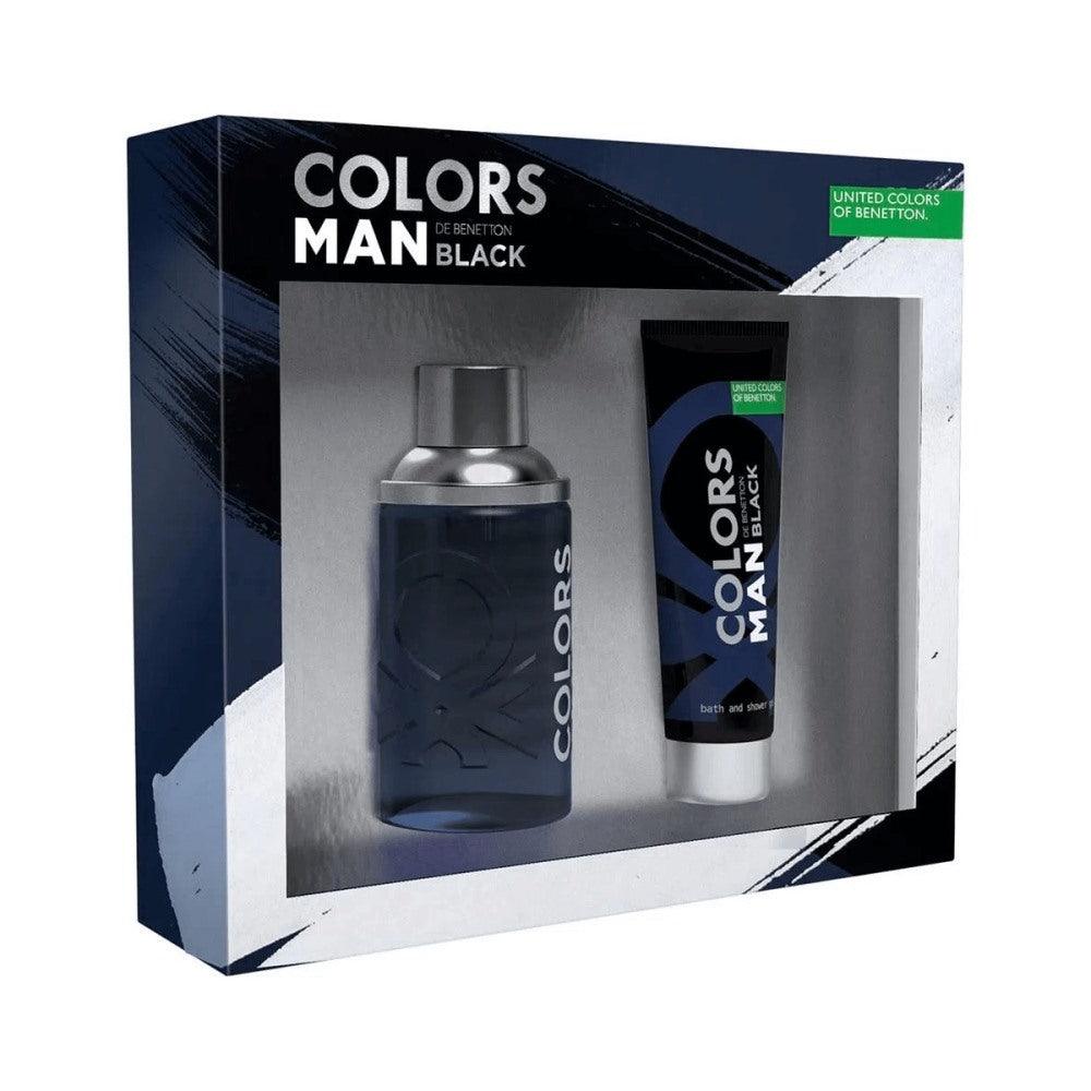 Benetton Kit Colors Black+Shower Gel Eau De Toilette Masculino