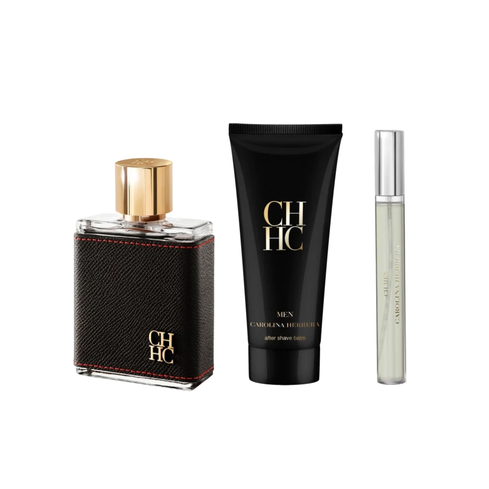 Coffret Carolina Herrera Men Eau de Toilette + Travel Size + After Balm Masculino