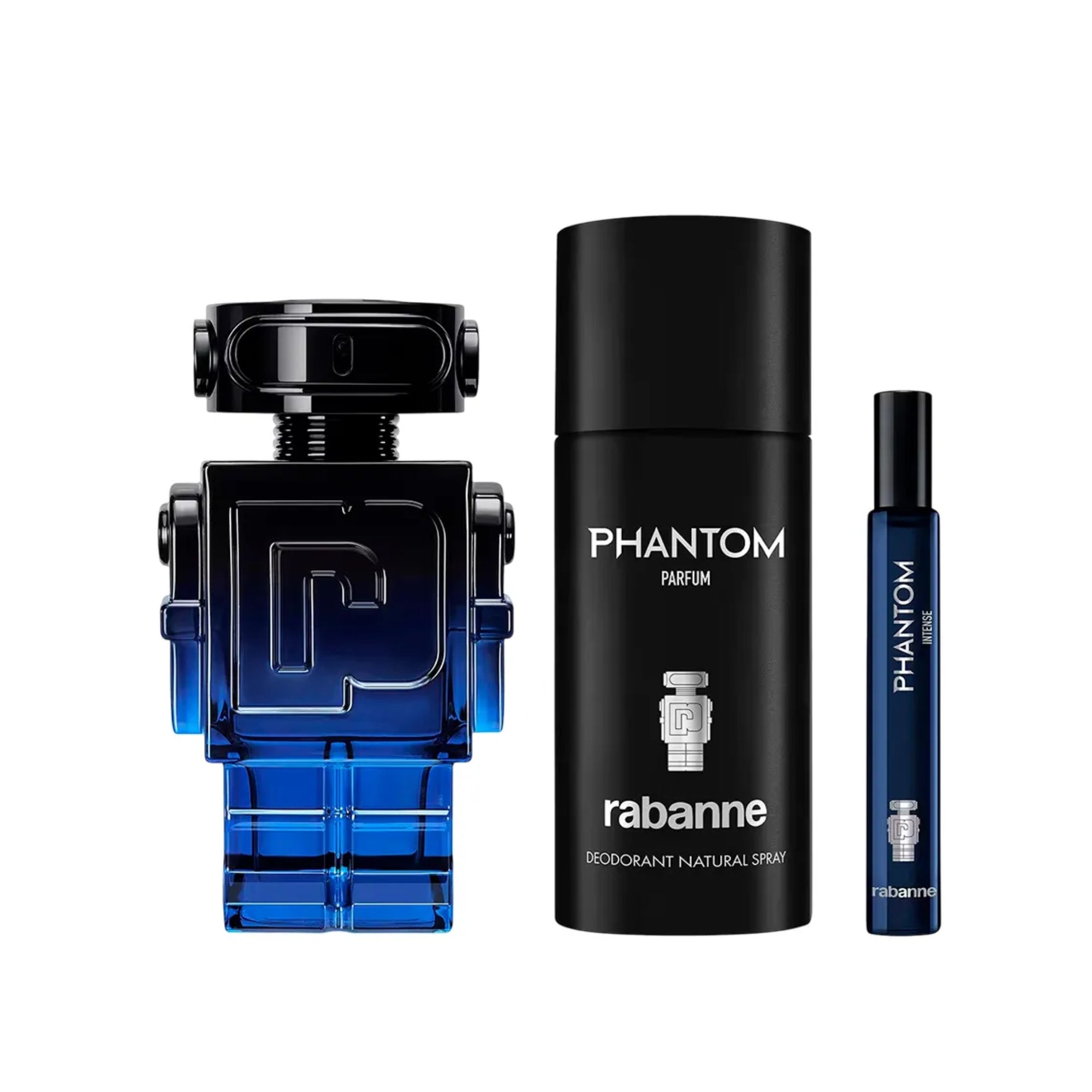 Kit Coffret Rabanne Phantom Masculino Intense Eau de Parfum 100ml + Deodorant 150ml + Tavel 10ml Imagem secundária do produto