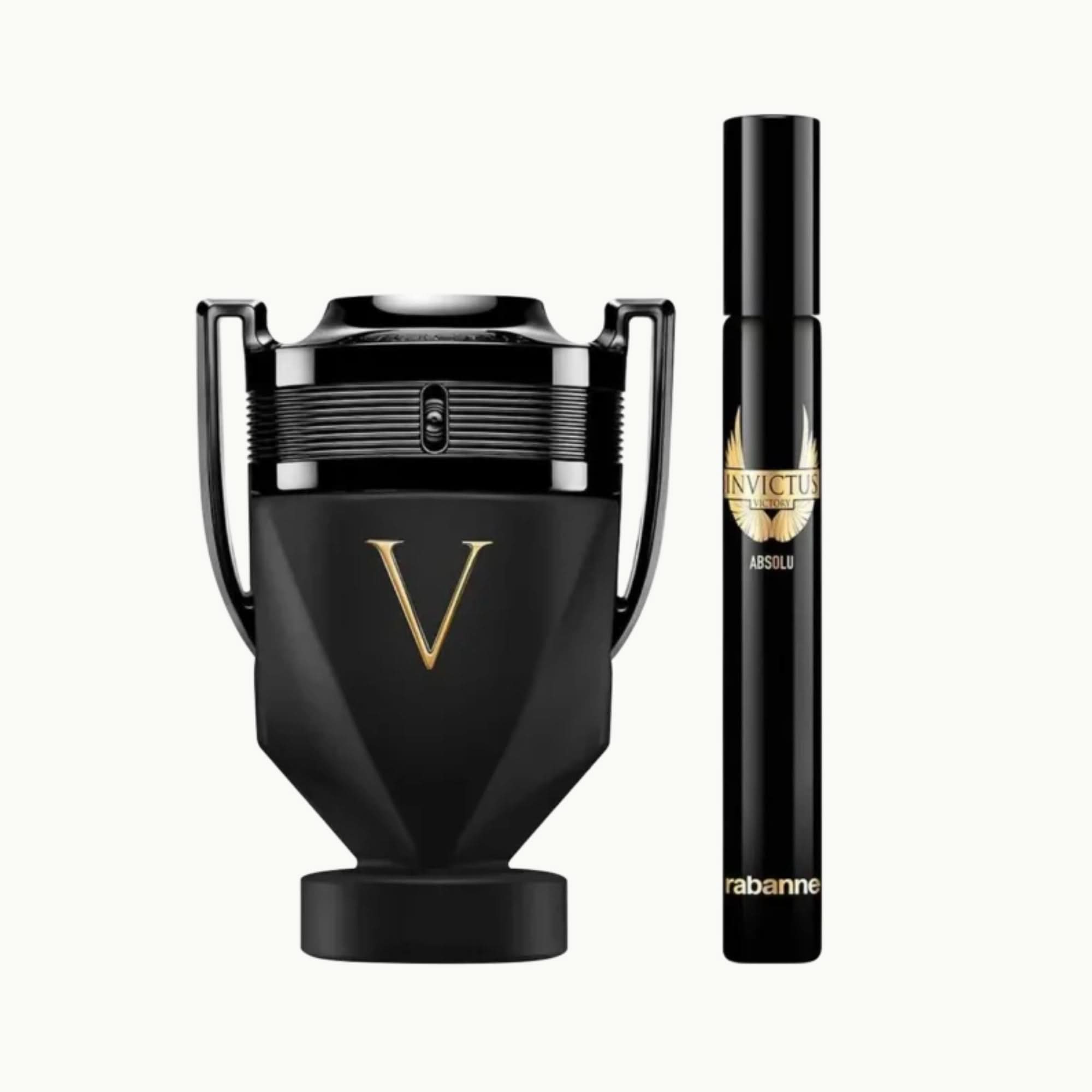 Coffret Paco Rabanne Invictus Victory Absolu Parfum Intense + Travel Spray For Men