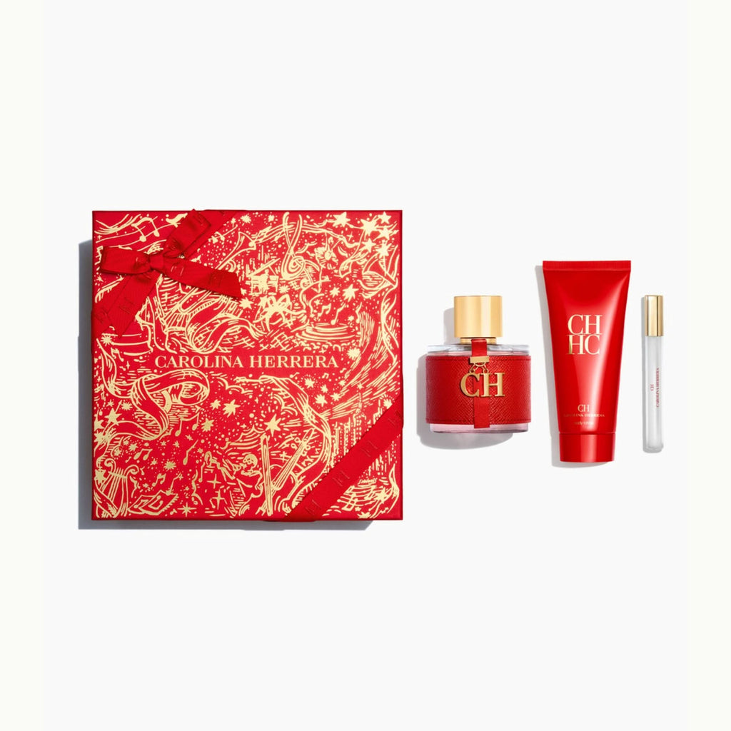 Kit Coffret Carolina Herrera Eau de Toilette + Loção Corporal  + Travel Size Feminino