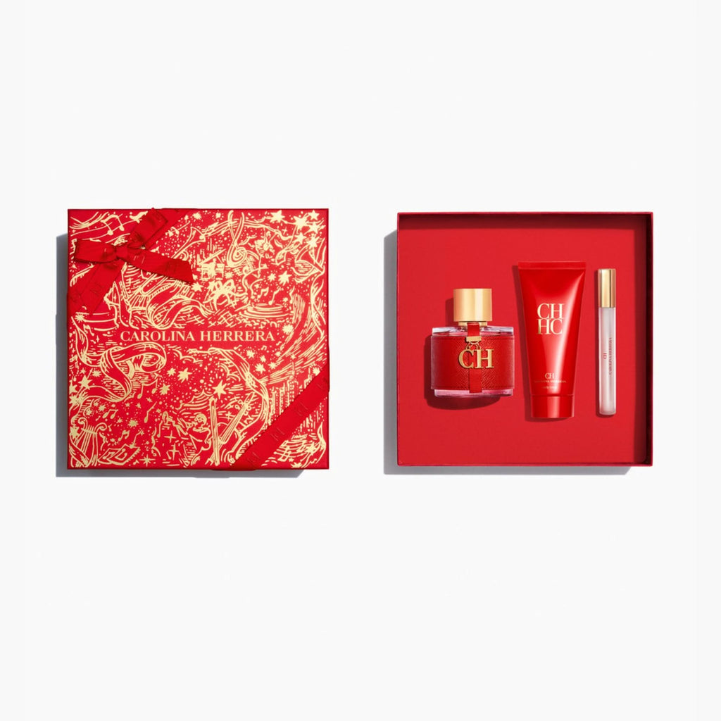 Kit Coffret Carolina Herrera Eau de Toilette + Loção Corporal  + Travel Size Feminino
