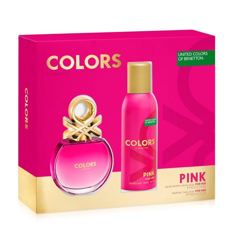 Benetton Kit Colors Pink+Deo Eau De Toilette Feminino