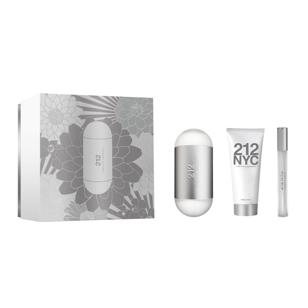 Carolina Herrera Kit 212 Nyc+Travel+Lotion Hidratante Eau de Toilette Feminino