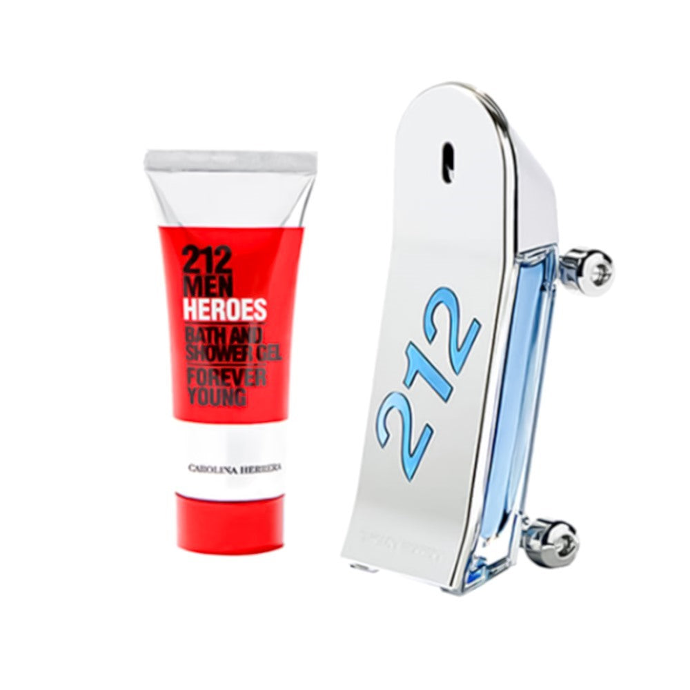 Carolina Herrera Kit 212 Heroes Forever Young + Shower Gel Eau De Toilette Masculino