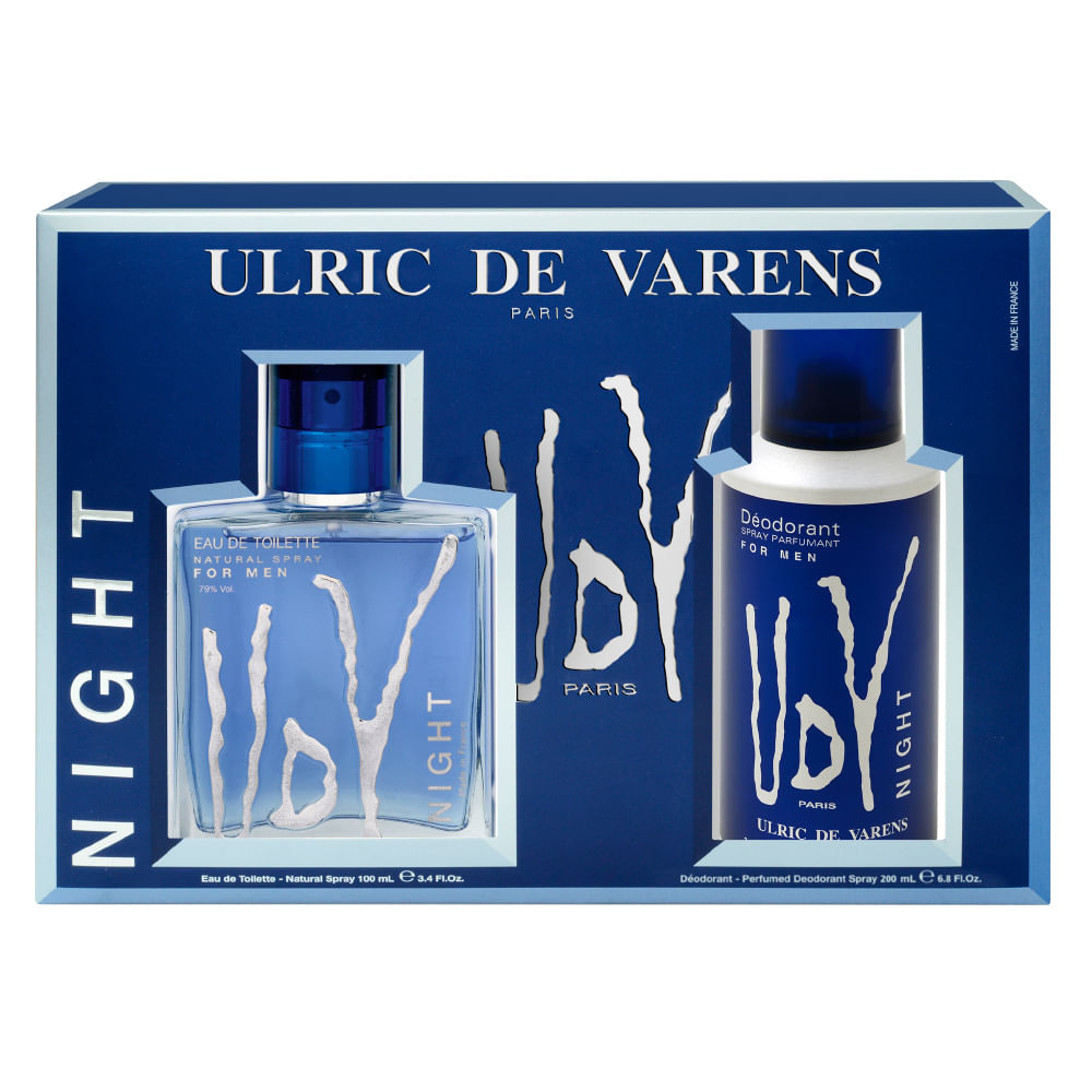 Ulric De Varens Kit Udv Night + Deo Eau De Toilette Masculino