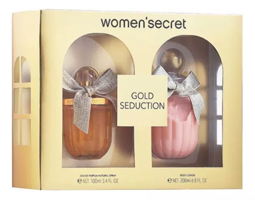 Women Secret Kit Gold Seduction+Body Lotion Eau de Parfum Feminino
