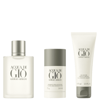Giorgio Armani Kit Acqua Di Gio Eau de Toilette Masculino + After Shave Balm + Desodorante Imagem principal do produto